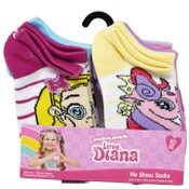Wholesale - 10pk LOVE DIANA BESTIES NS SOCKS SIZE 4-6, UPC: 193159198718